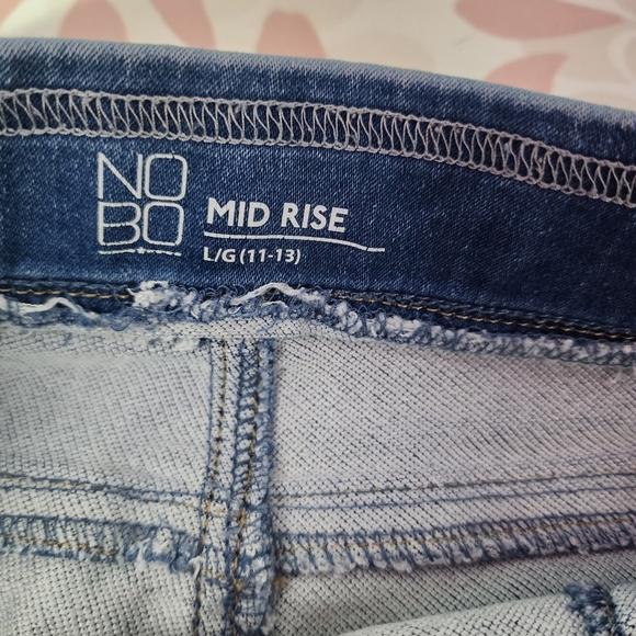 **3/20 no boundaries elastic waist denim jeans size large - Picture 4 of 5